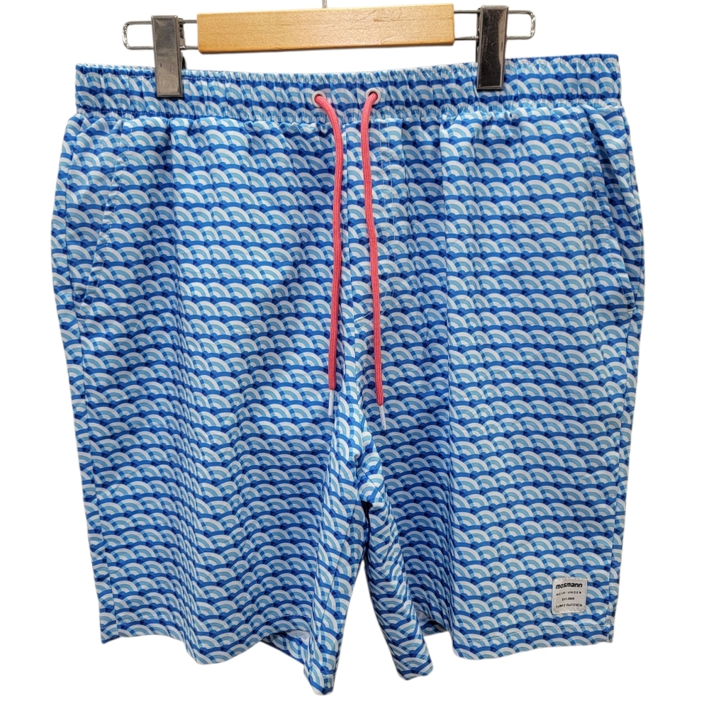 Mosmann Australia Swim Shorts Blue Summer Beach Fitted Lined Quick-Dry Men’s XL - Picture 4 of 17
